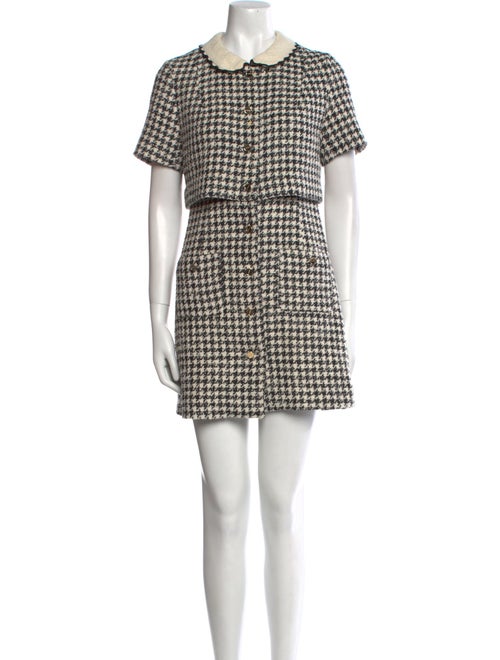 Sandro Plaid Print Mini Dress