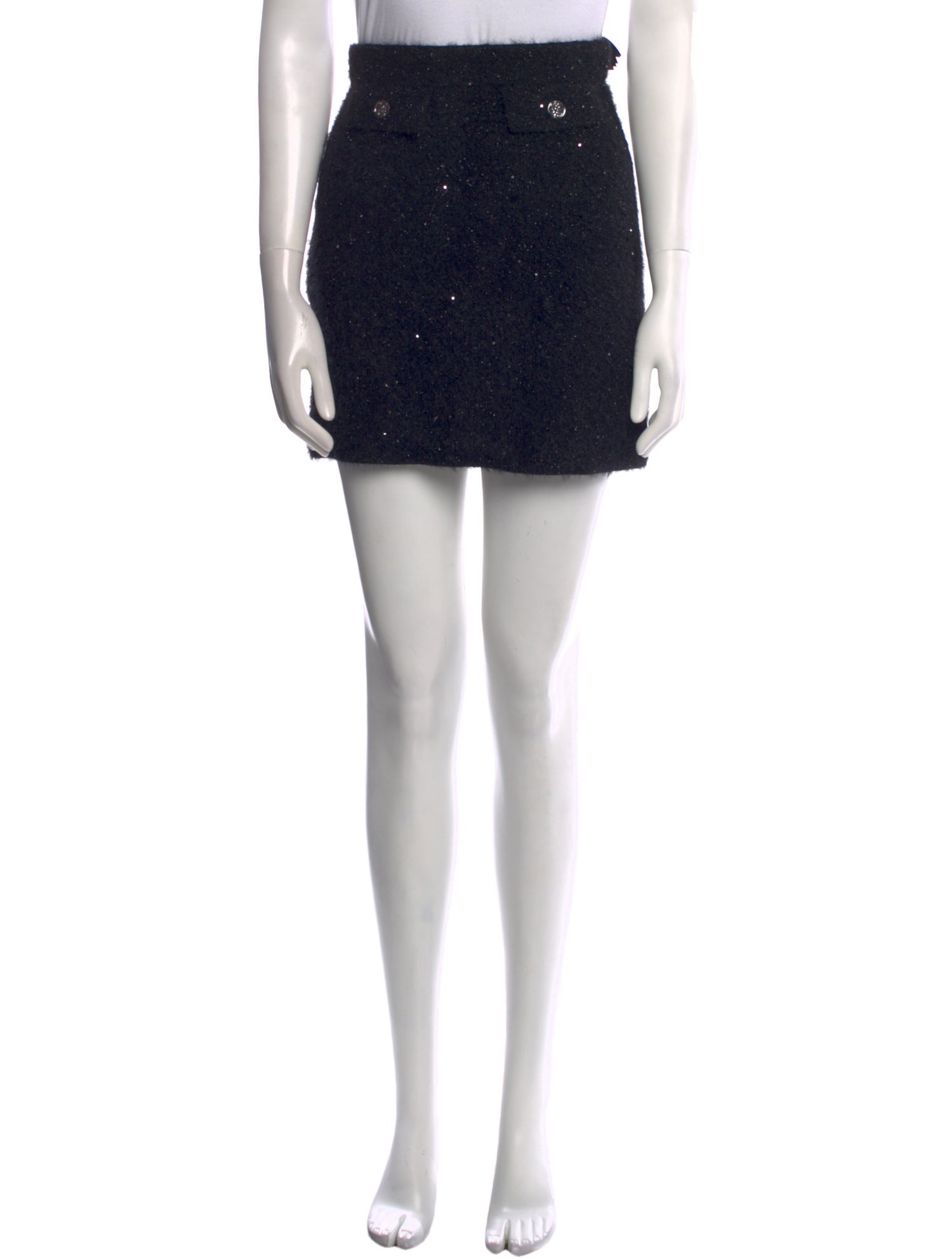 Sandro Crystal Embellishments Mini Skirt