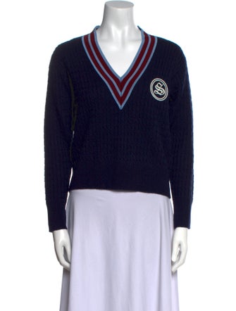 Sandro Wool V-Neck Sweater