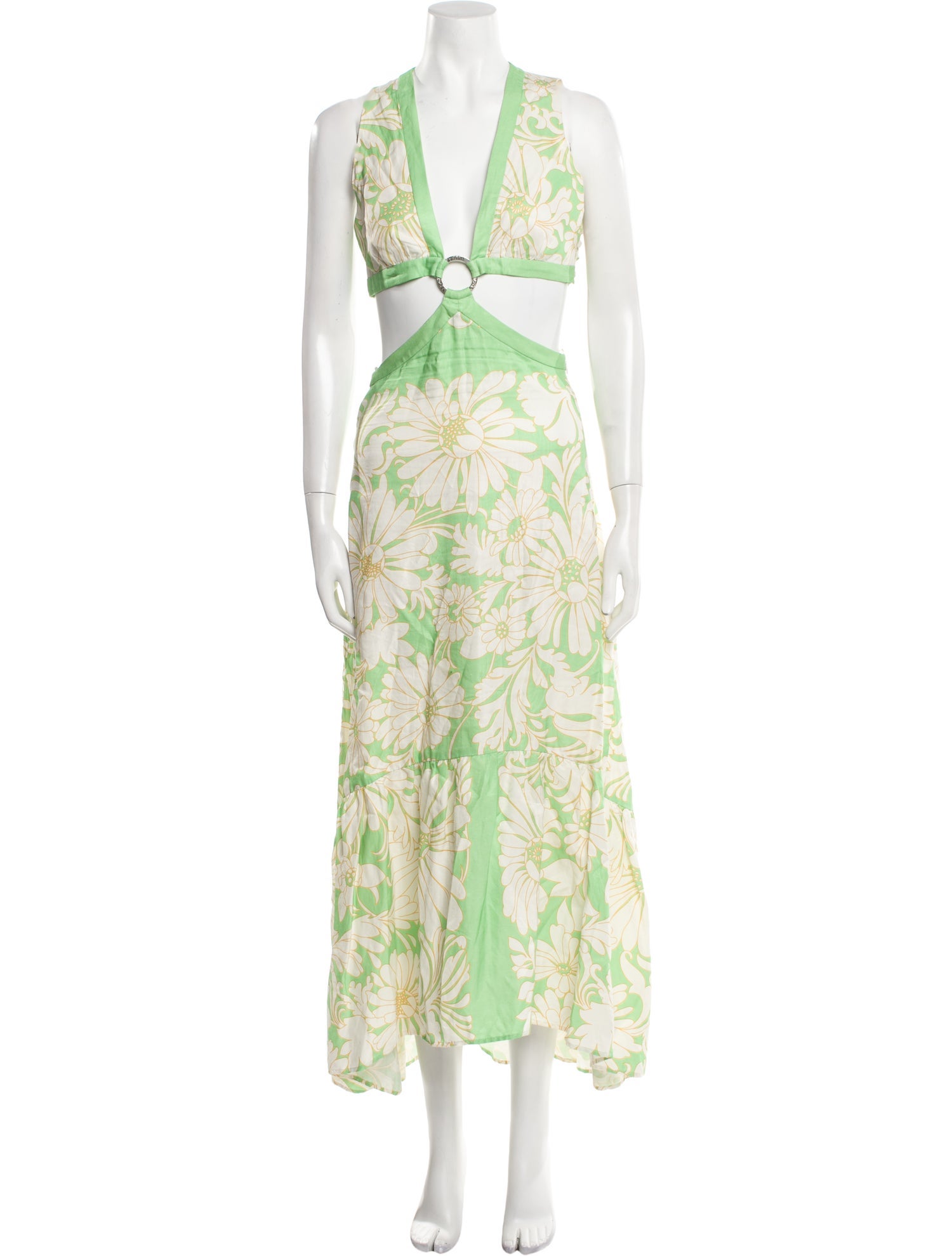 Sandro Floral Print Long Dress