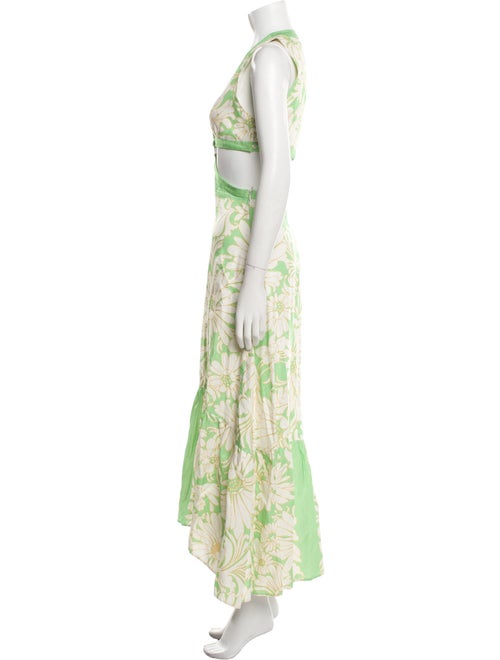 Sandro Floral Print Long Dress