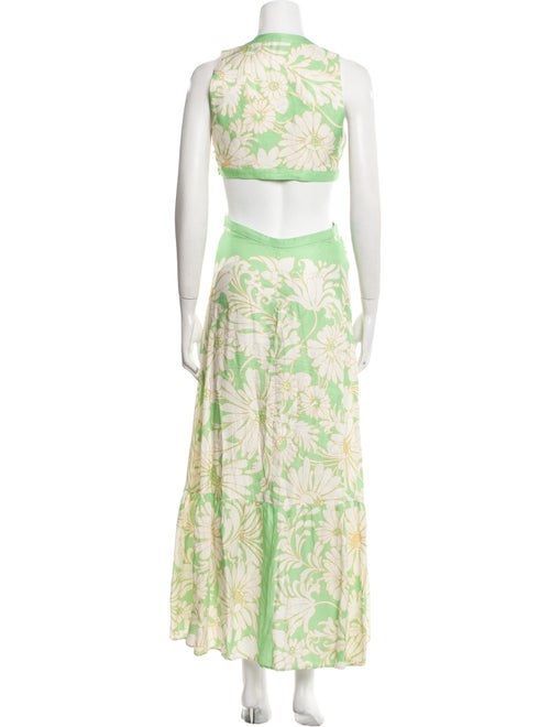 Sandro Floral Print Long Dress