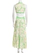Sandro Floral Print Long Dress