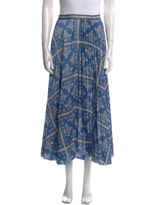 Sandro Printed Midi Length Skirt