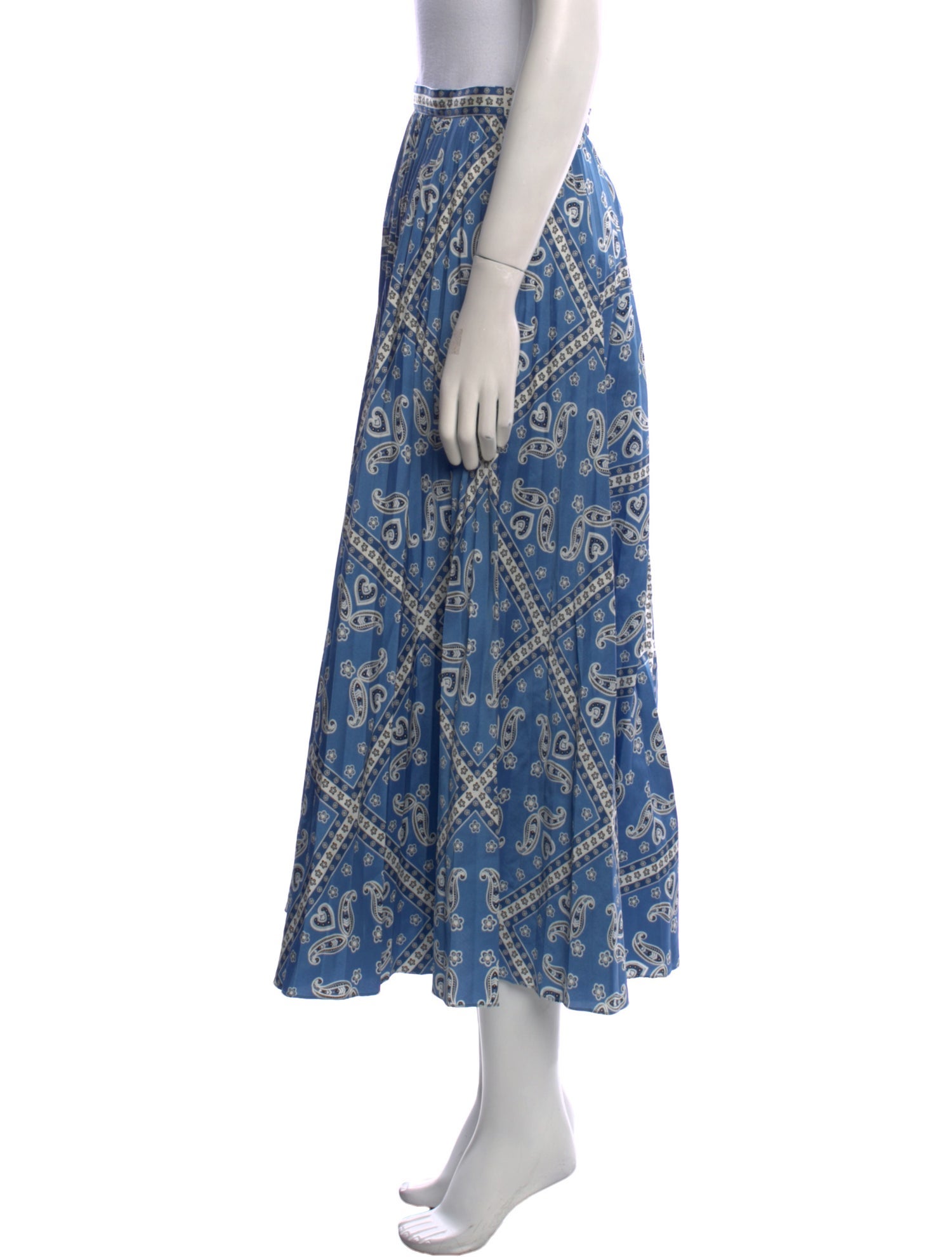 Sandro Printed Midi Length Skirt