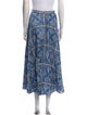 Sandro Printed Midi Length Skirt