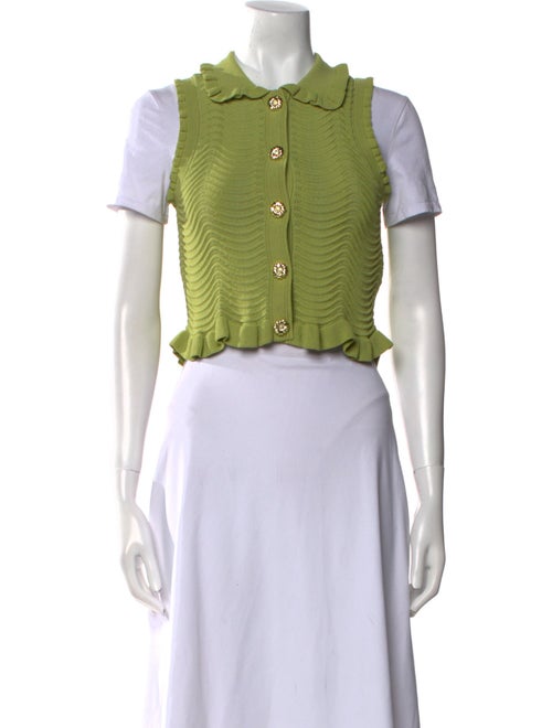 Sandro Short Sleeve Crop Top