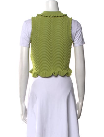 Sandro Short Sleeve Crop Top