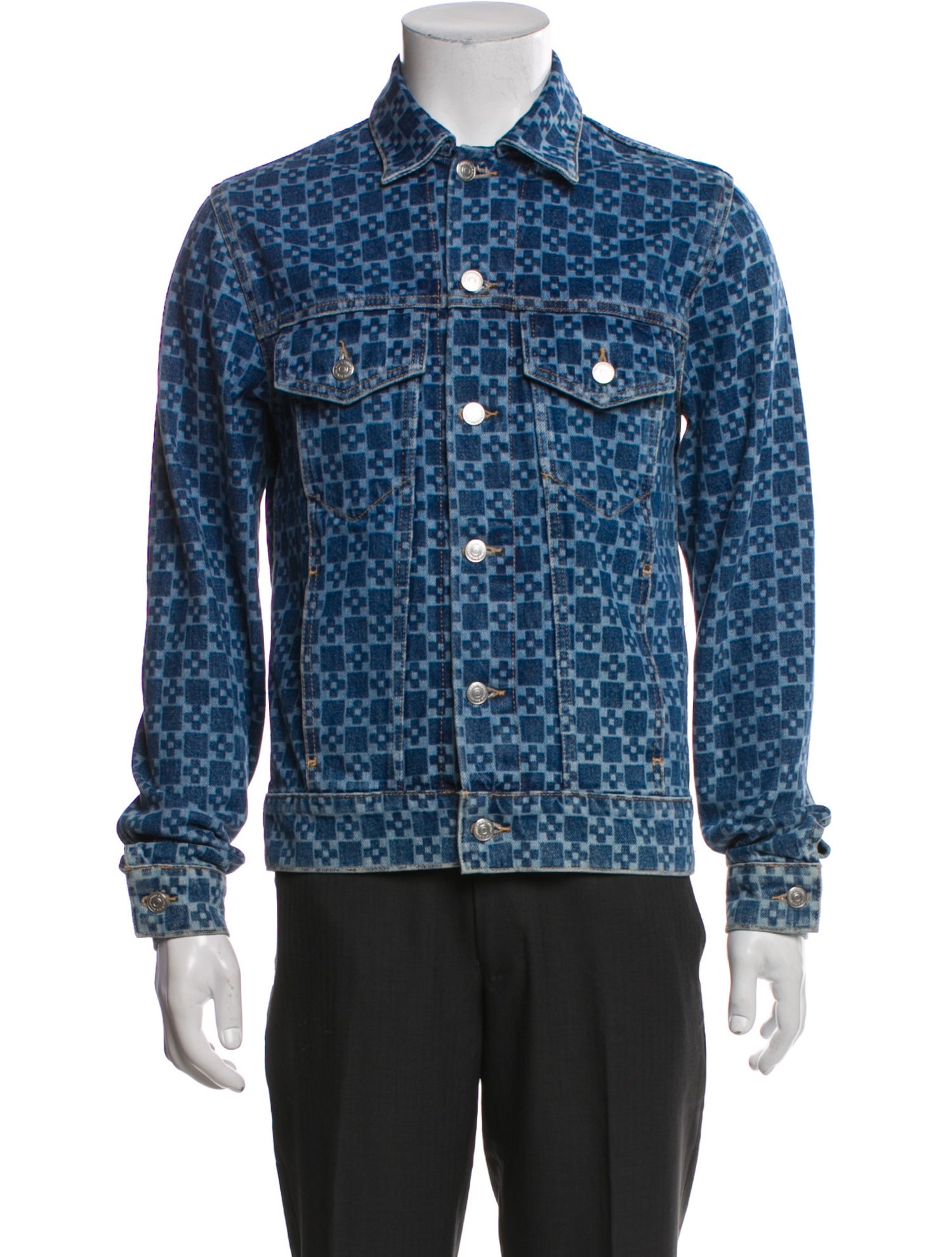 Sandro Printed Trucker Jacket