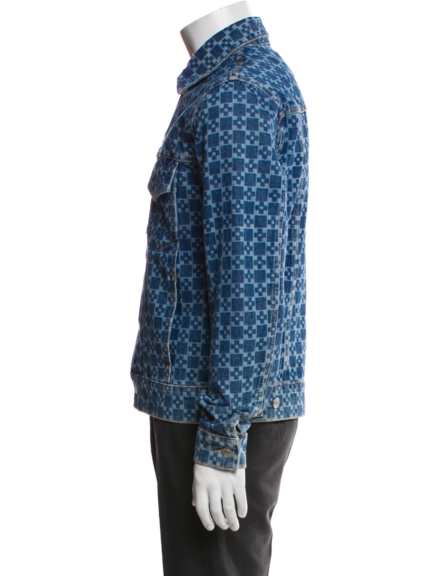 Sandro Printed Trucker Jacket