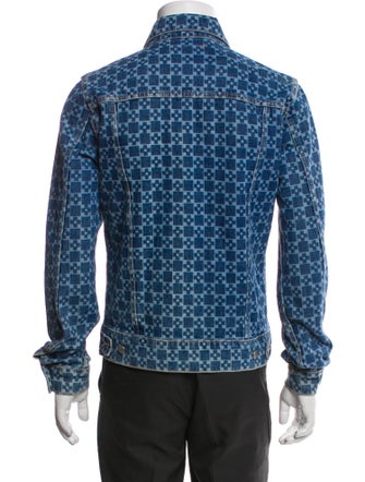 Sandro Printed Trucker Jacket