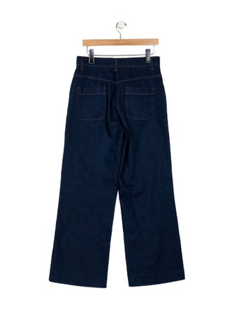 Sandro High-Rise Wide Leg Jeans