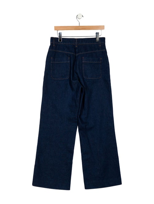 Sandro High-Rise Wide Leg Jeans