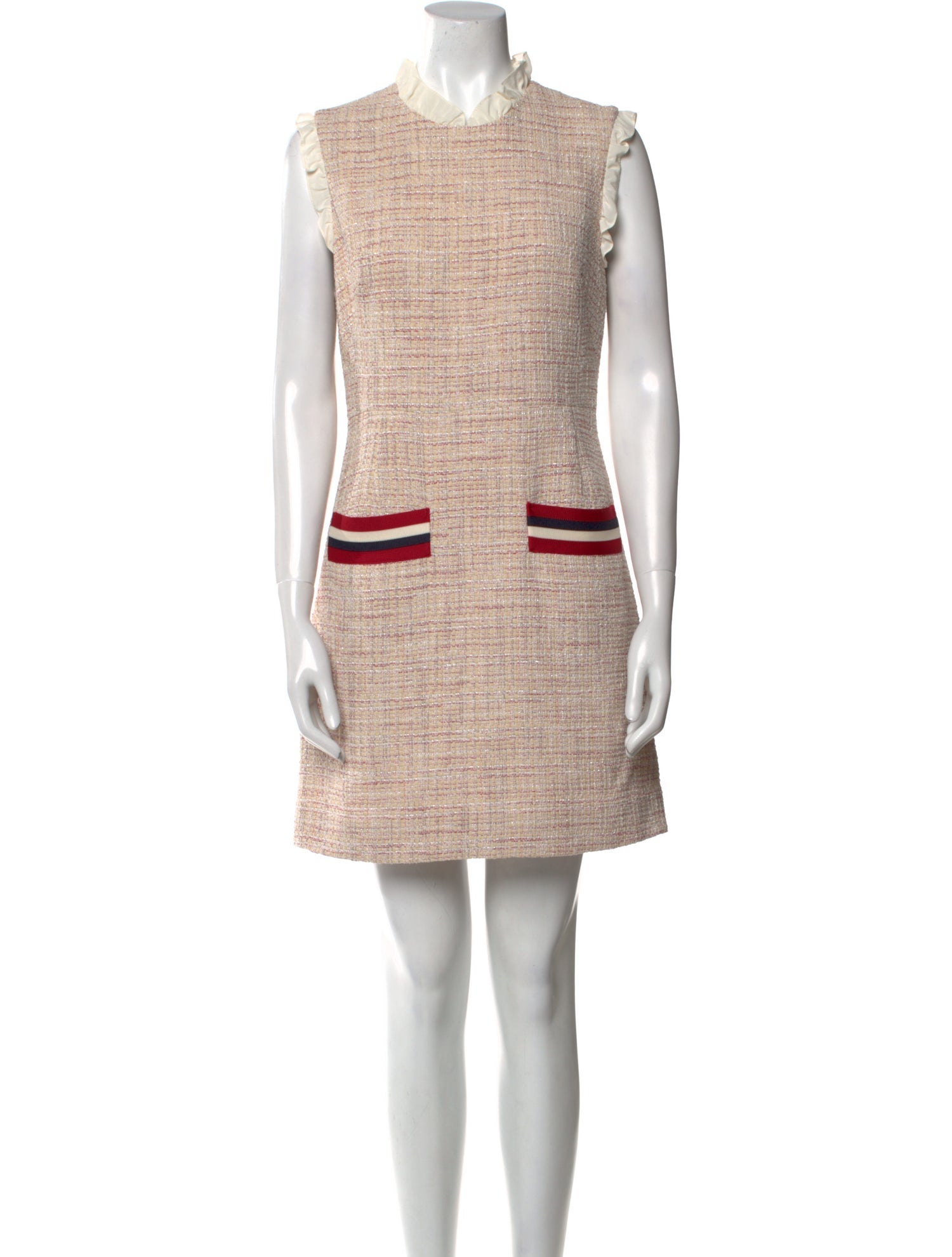 Sandro Tweed Pattern Mini Dress