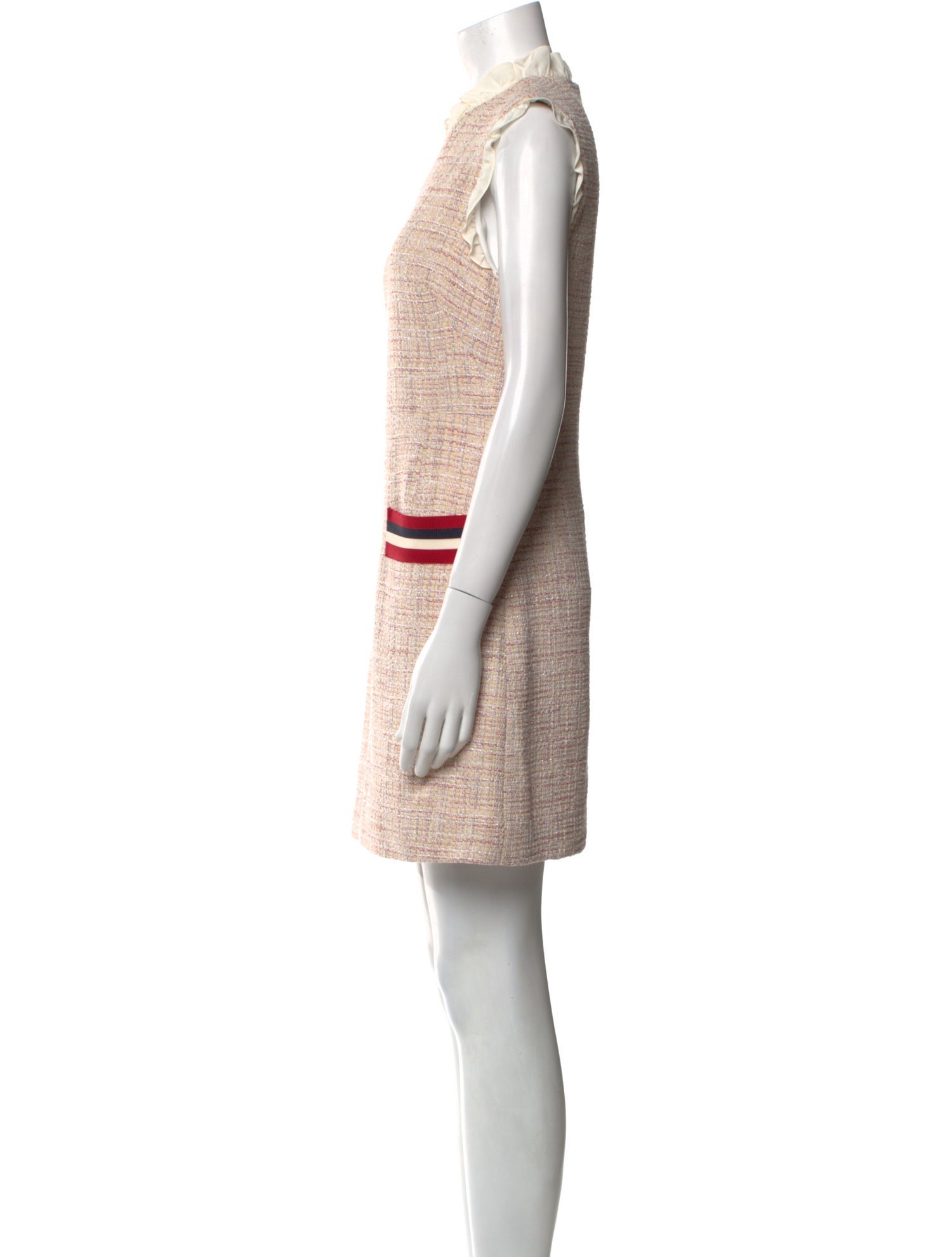 Sandro Tweed Pattern Mini Dress