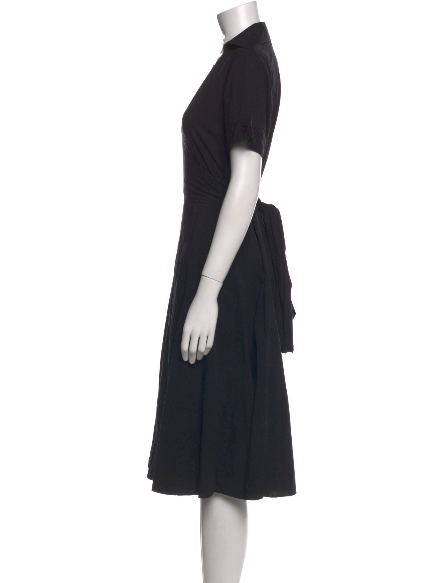 Sandro V-Neck Midi Length Dress