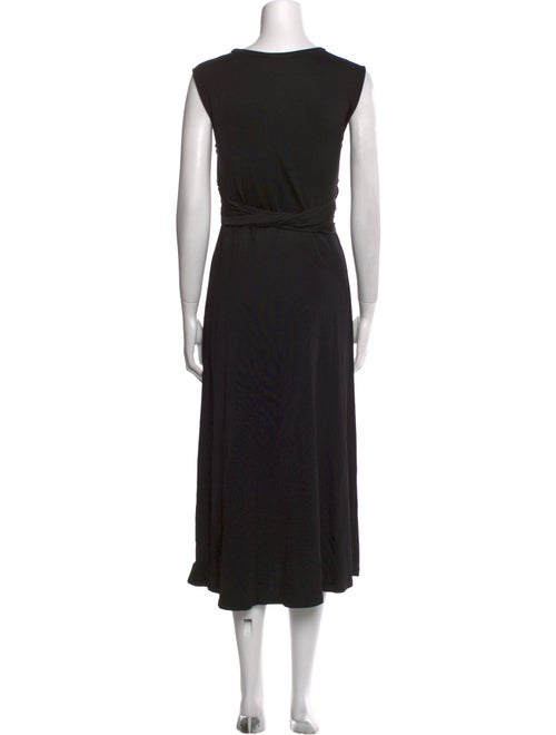 Sandro Scoop Neck Midi Length Dress