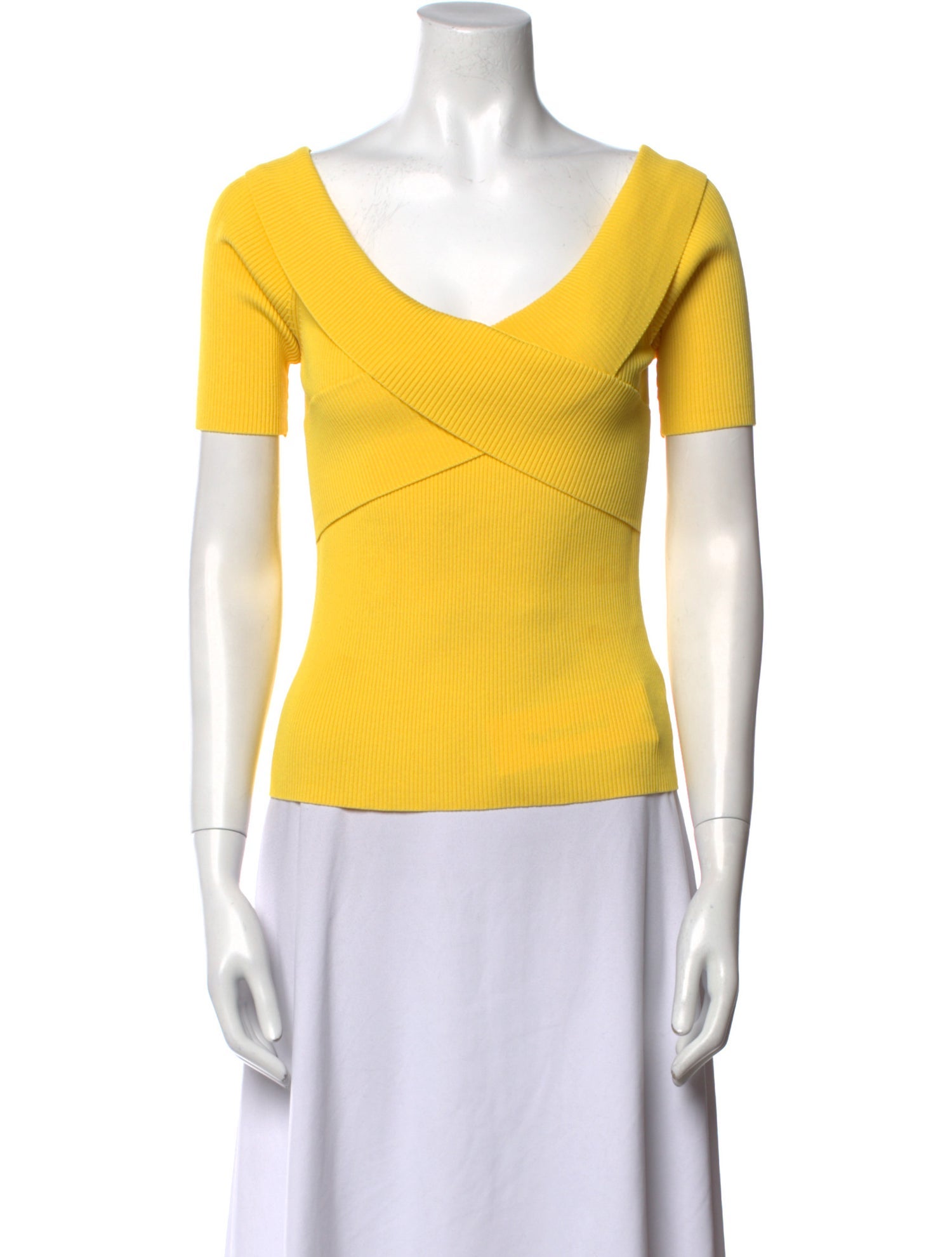 Sandro V-Neck Short Sleeve Top