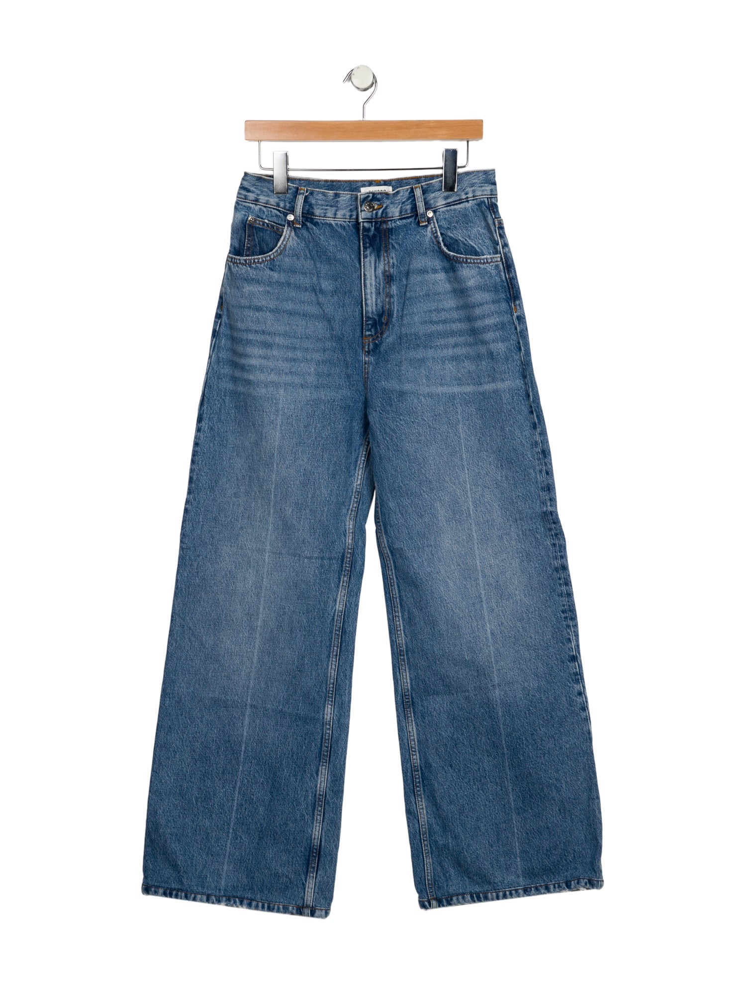 Sandro High-Rise Wide Leg Jeans