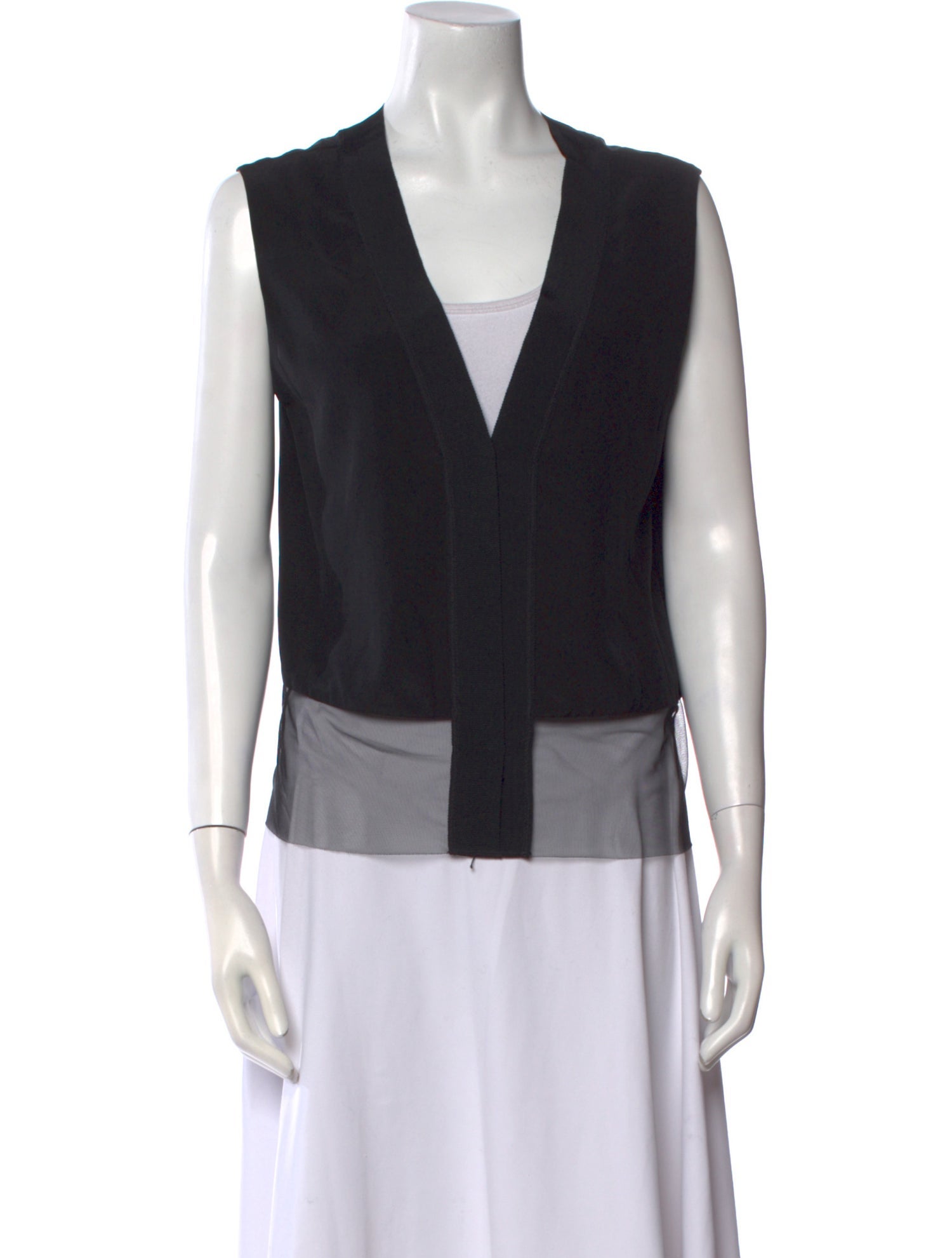 Sandro Silk V-Neck Top