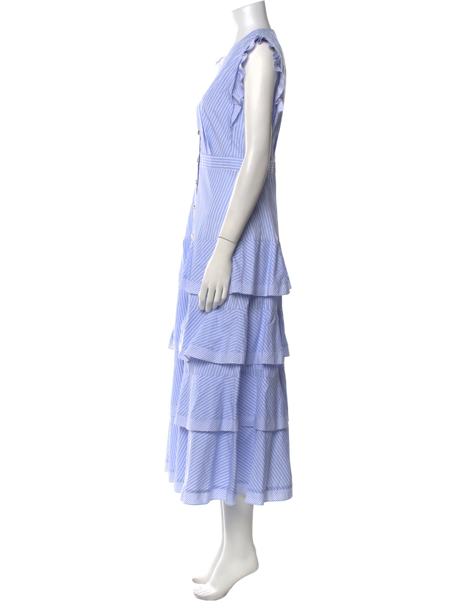 Sandro Striped Long Dress