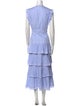 Sandro Striped Long Dress
