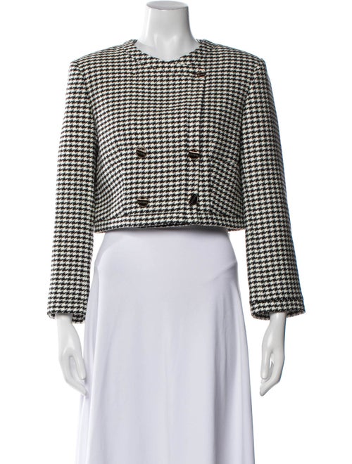 Sandro Plaid Print Evening Jacket