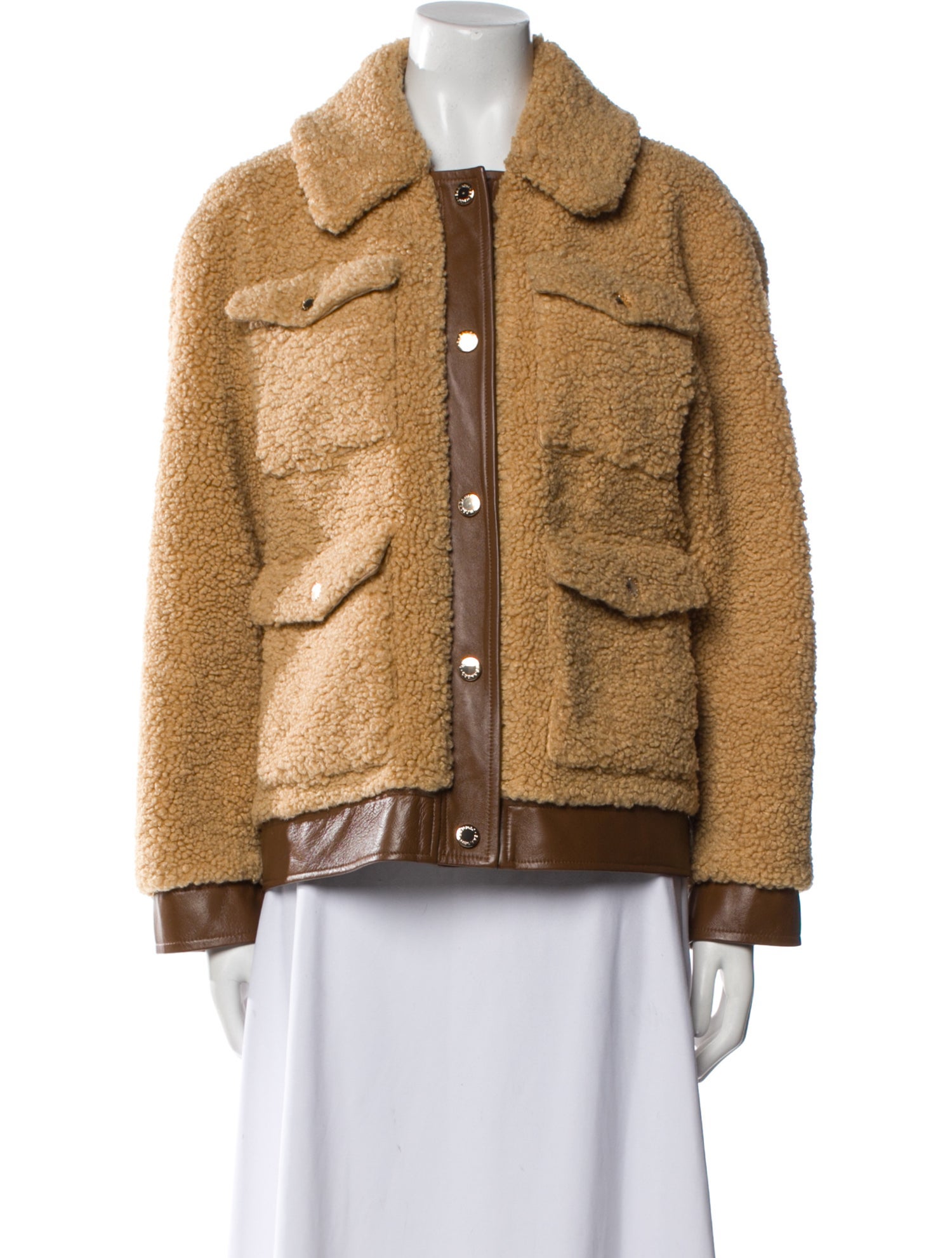 Sandro Colorblock Pattern Coat