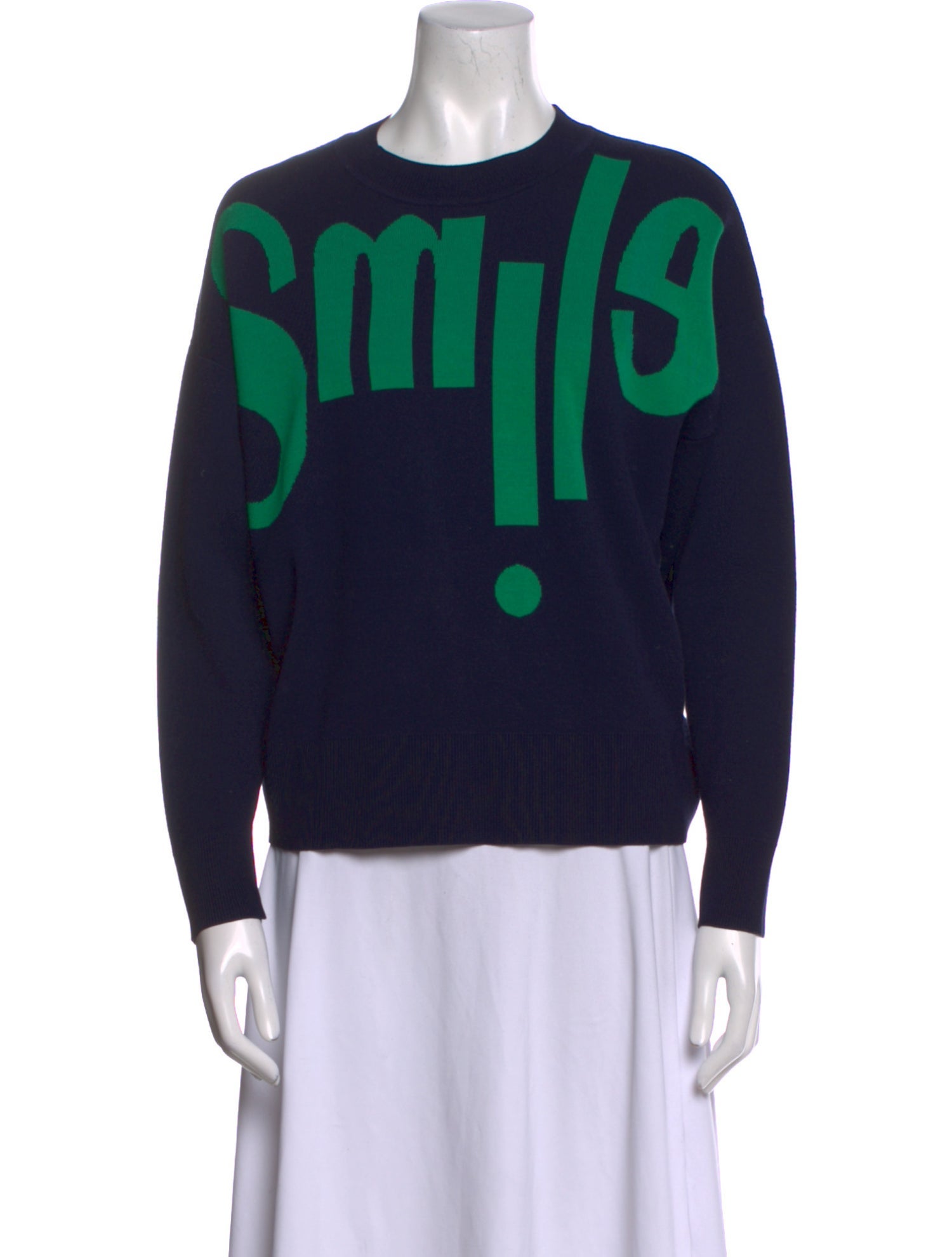 Sandro Graphic Print Crew Neck Sweatshirt