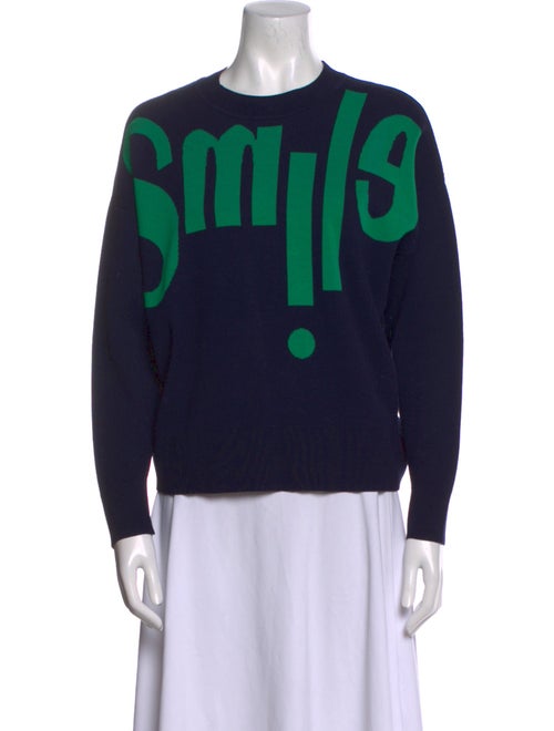 Sandro Graphic Print Crew Neck Sweatshirt