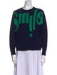 Sandro Graphic Print Crew Neck Sweatshirt