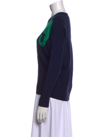 Sandro Graphic Print Crew Neck Sweatshirt