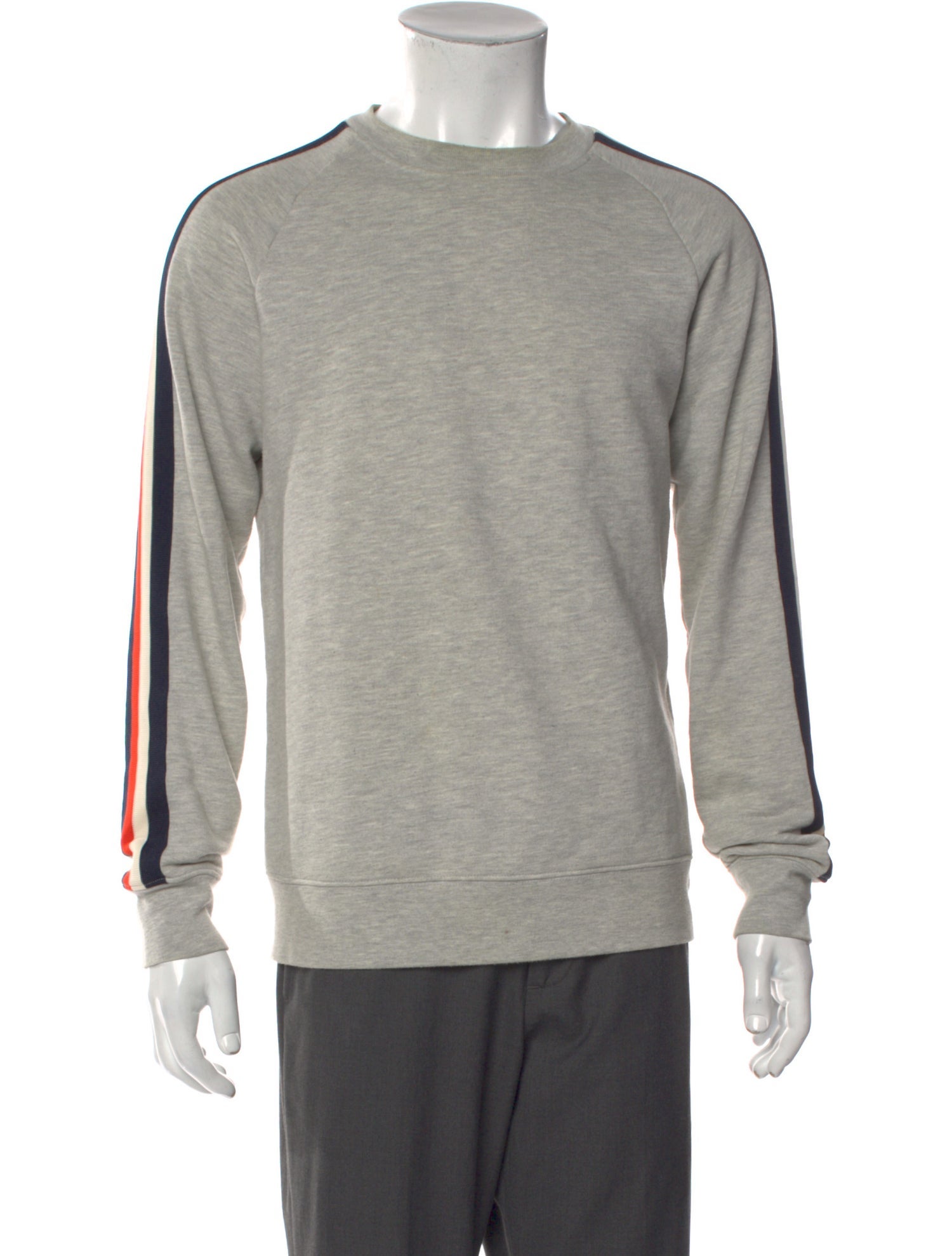 Sandro Striped Crew Neck Pullover