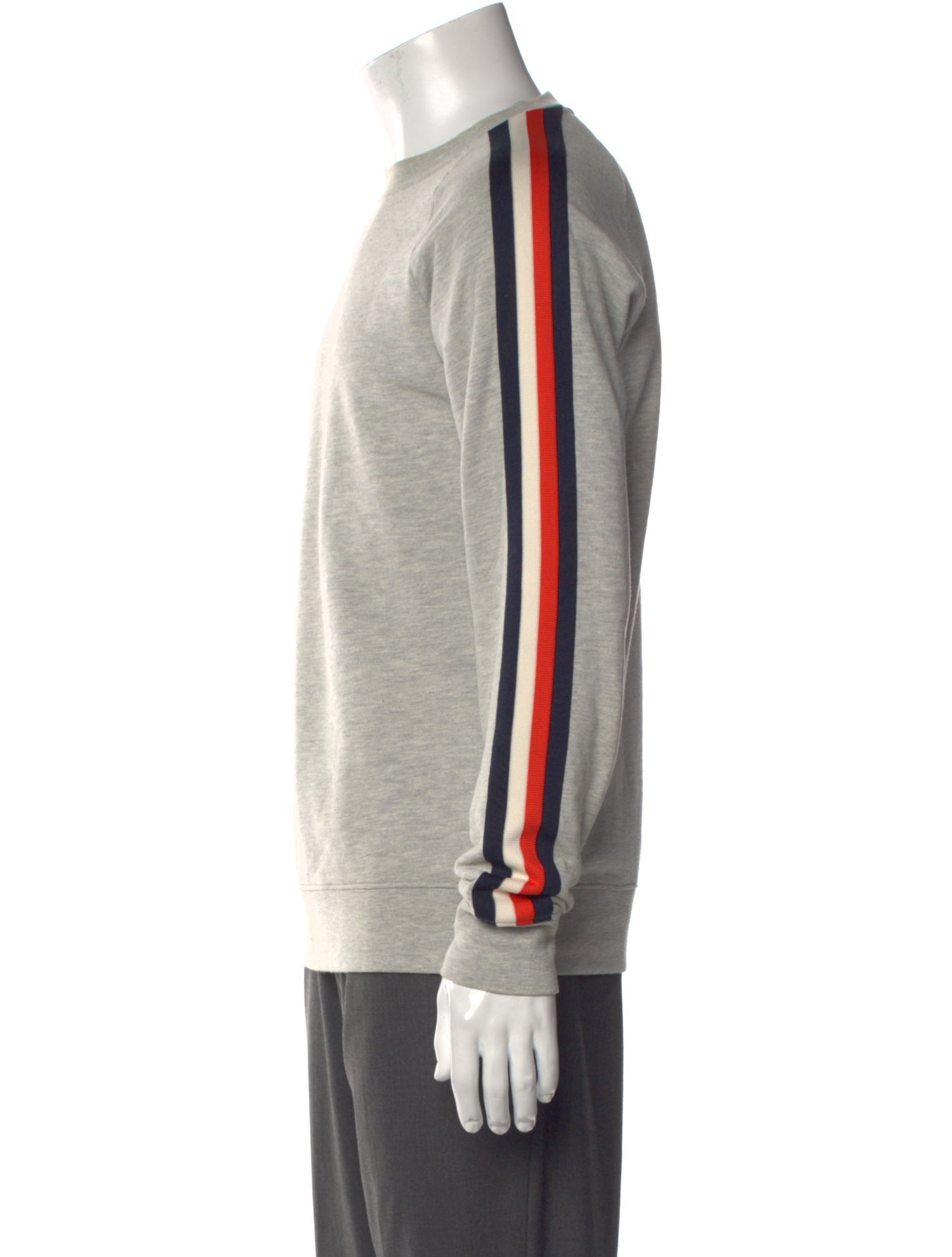 Sandro Striped Crew Neck Pullover