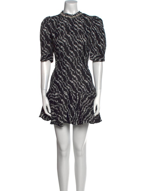 Sandro Printed Mini Dress