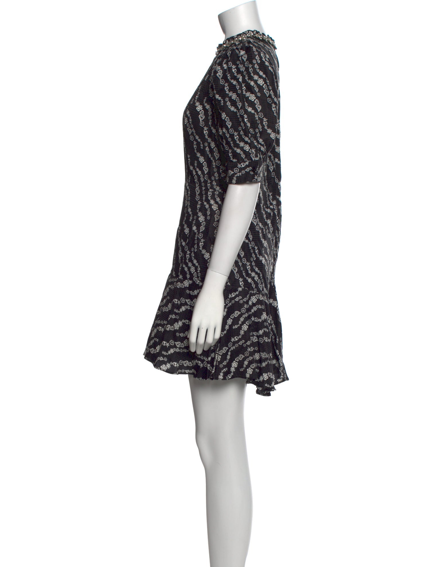 Sandro Printed Mini Dress