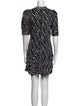 Sandro Printed Mini Dress