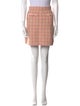 Sandro Houndstooth Print Mini Skirt