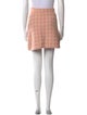 Sandro Houndstooth Print Mini Skirt