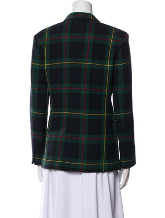 Sandro Plaid Print Blazer