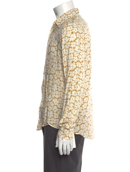 Sandro Floral Print Long Sleeve Shirt