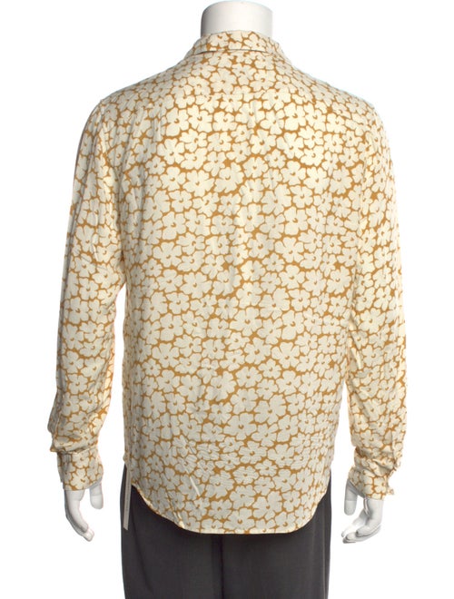 Sandro Floral Print Long Sleeve Shirt
