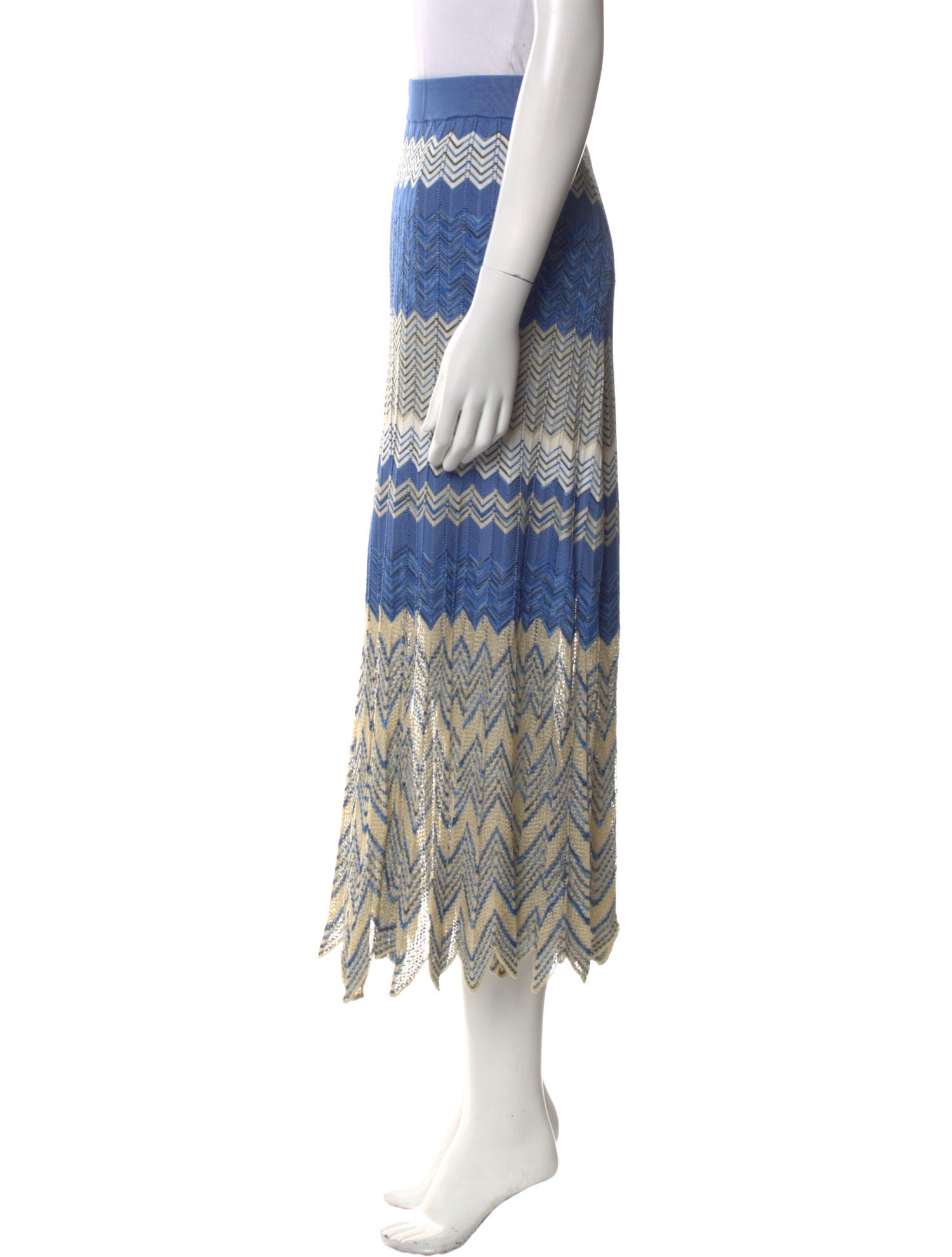 Sandro Striped Knee-Length Skirt