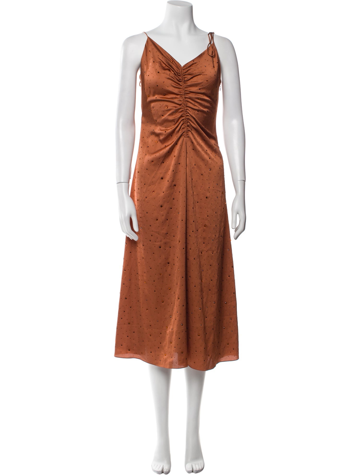 Sandro V-Neck Midi Length Dress