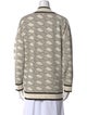 Sandro Printed V-Neck Sweater