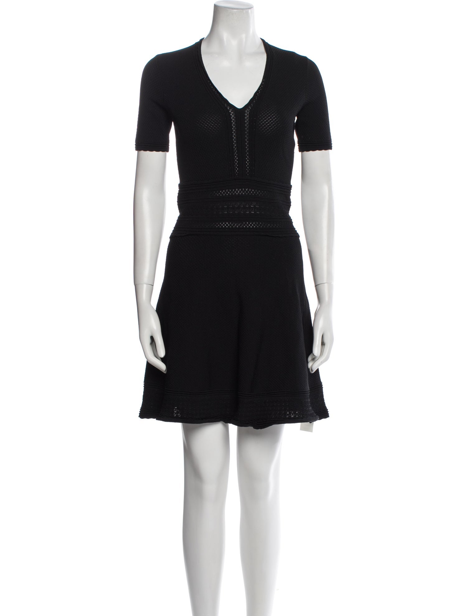 Sandro V-Neck Mini Dress