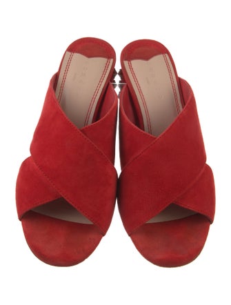 Sandro Suede Studded Accents Mules