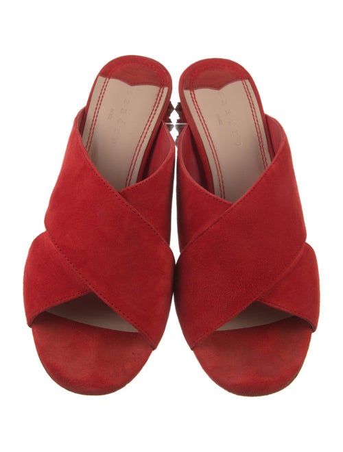 Sandro Suede Studded Accents Mules
