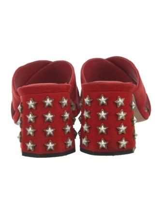 Sandro Suede Studded Accents Mules