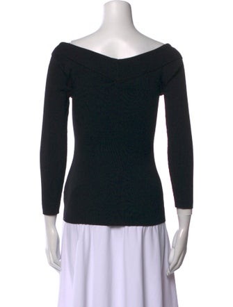 Sandro V-Neck Three-Quarter Sleeve Top